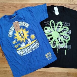 PacSun Blue Golden State Warriors Kids Tee Bundle Large